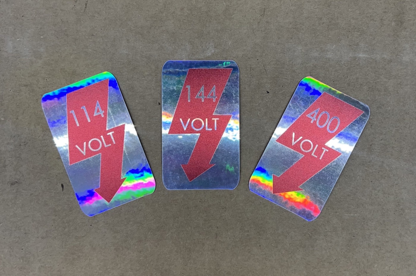 Retro Voltage Door Jamb Sticker
